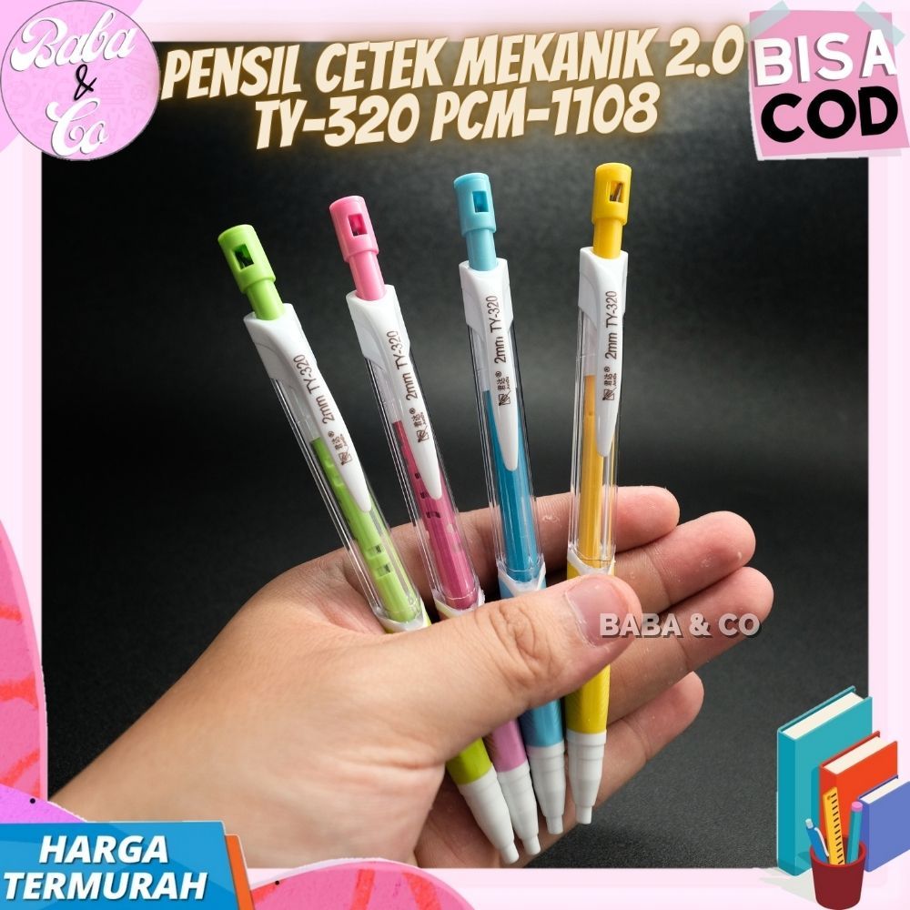 

PENSIL CETEK MEKANIK 2.0 PCM-1108 PENSIL MEKANIK WARNA WARNI ISI 2.0
