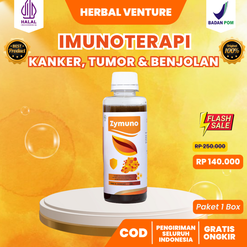 

ZYMUNO ORIGINAL- ZYMUNO MADU HERBAL IMUNOTERAPI BENJOLAN KANKER TUMOR LIPOMA COD STORE LIVE COD