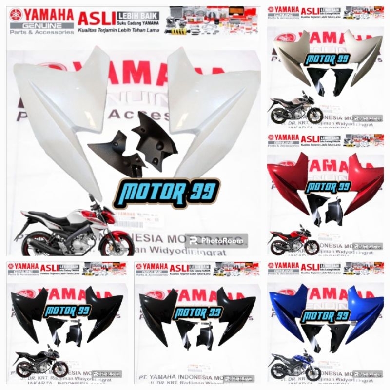 Kupingan sayap tengki depan Vixion  new nvl hitam biru putih merah original ygp