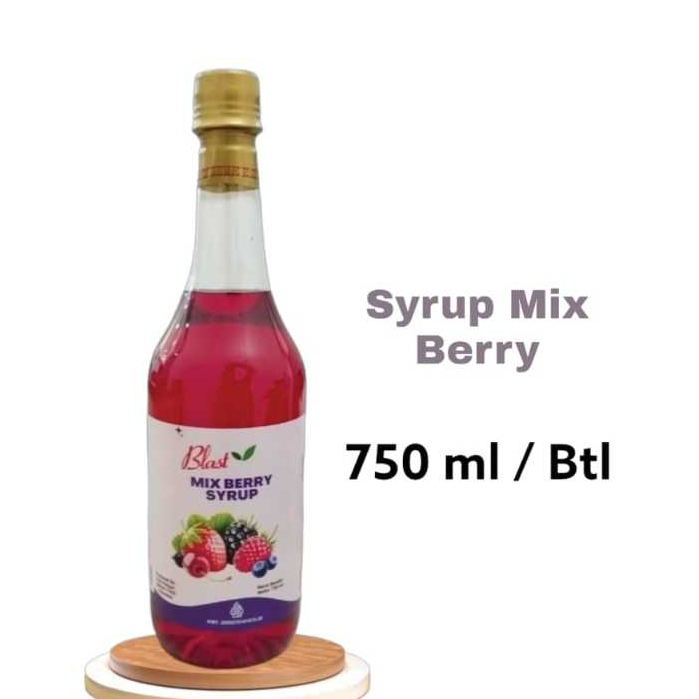 

750 ml - Sirup Mix Berry - Syrup Buah Rasa Berry - Sirup Minuman