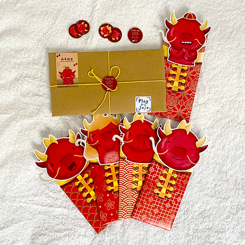 

Angpao Imlek 2024 Panjang Angpao 3D CNY Cute Dragon