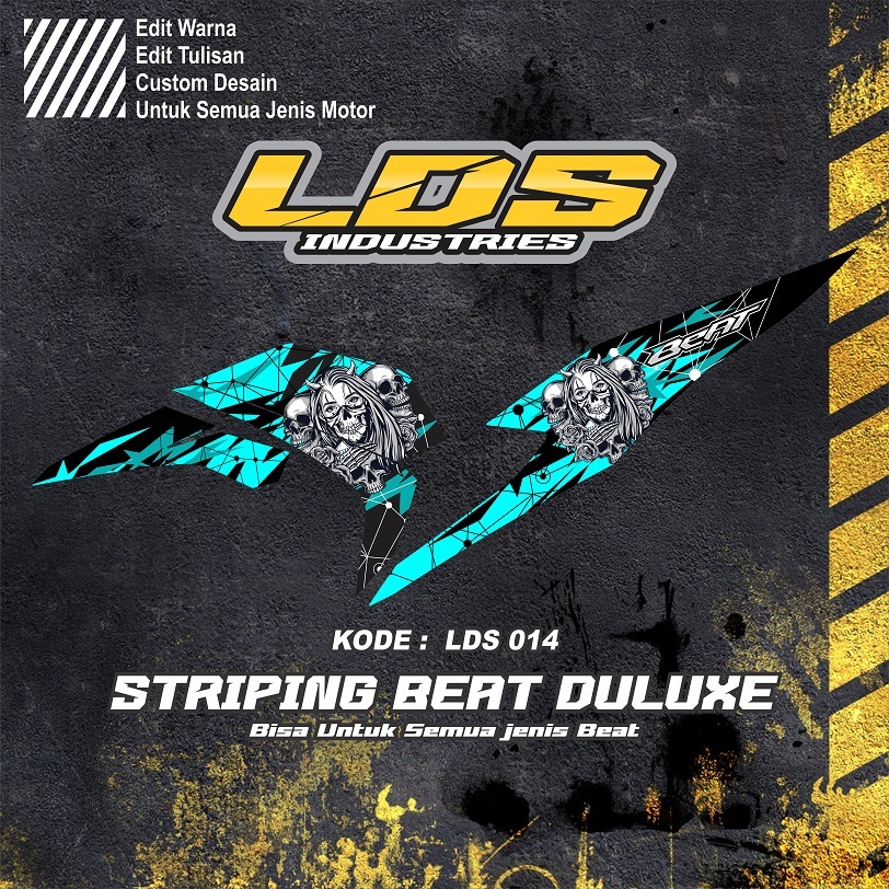 striping honda beat deluxe/beat street 2021-2023 variasi list sticker
