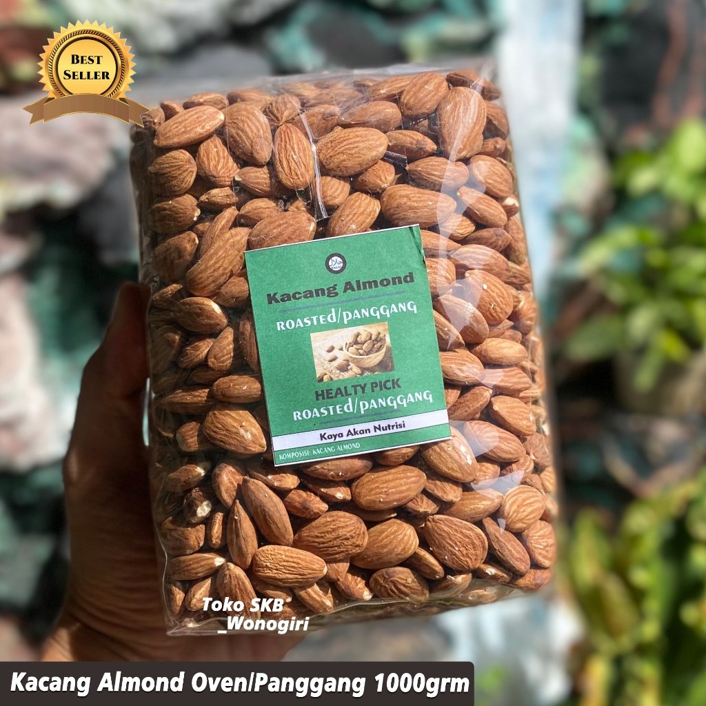 

Kacang Almond Oven 1kg Kaya Nutrisi Sortiran Super