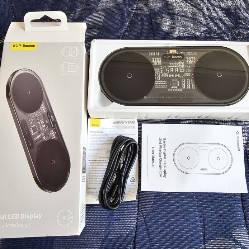 Wireless Charger 2in1 Kiip Baseus