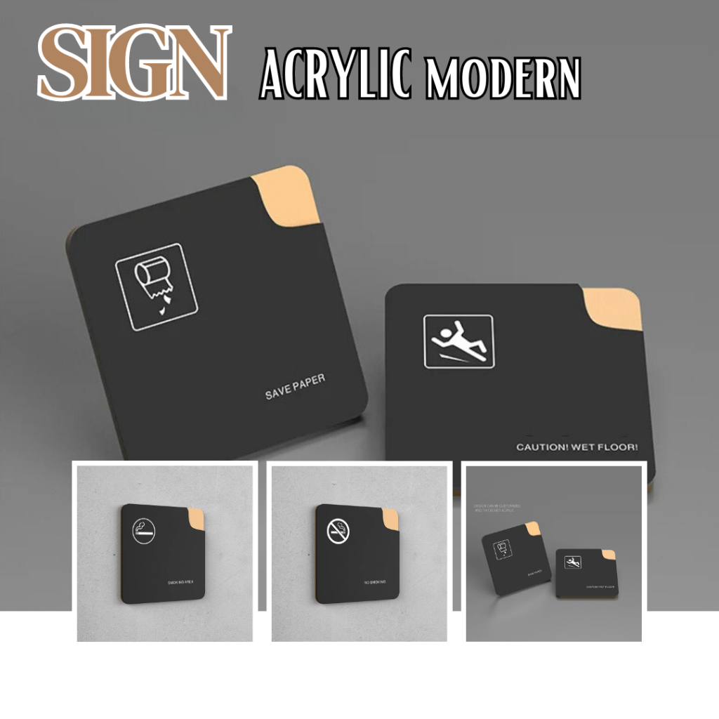 

Universal Decore - Sign Akrilik Tempel Murah Sign Kantor Minimalis /Acrylic Sign