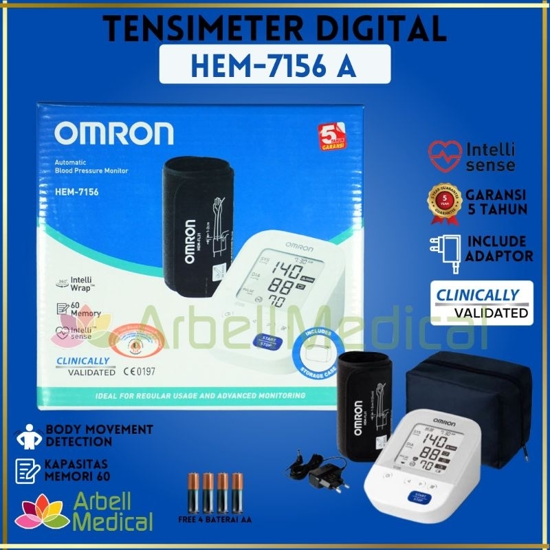 Tensimeter Omron Hem 7156A+Adaptor