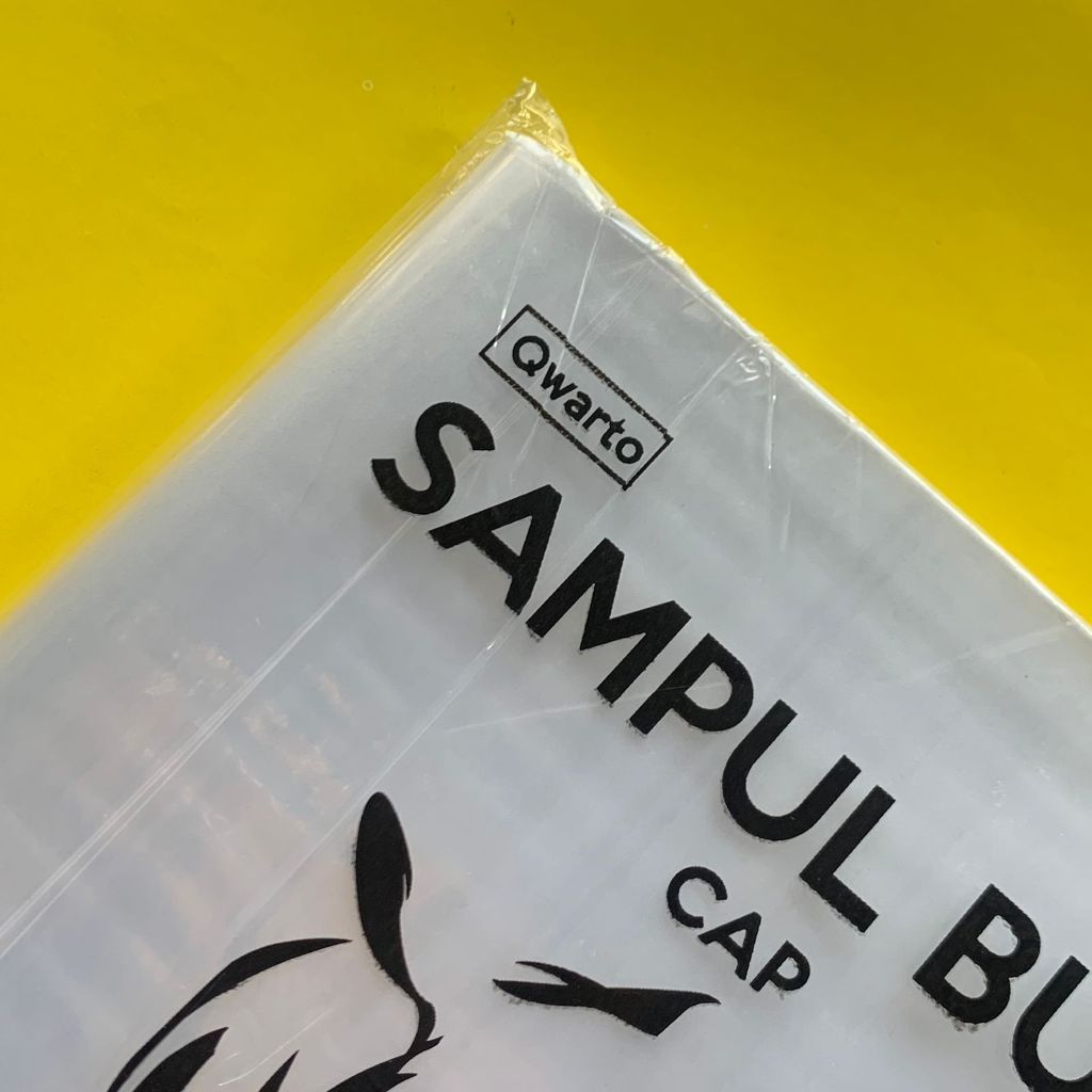 

HJK PER PAK ISI 100 Sampul Plastik Kwarto BADAK / Plastik Sampul Buku Ukuran Buku Kwarto