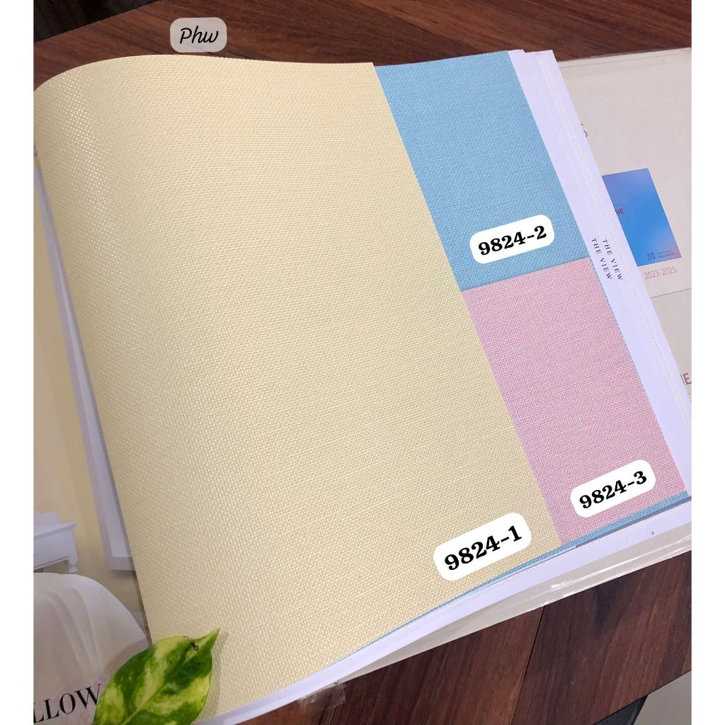 Wallpaper Dinding Polos Kuning Biru Pink Putih Soft The View