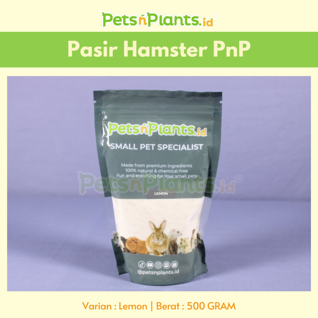 Pasir Hamster PetsNPlants.id Lemon 500 gram