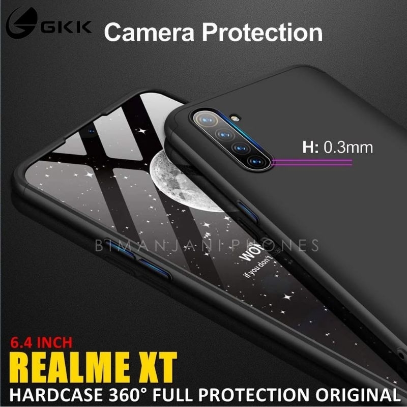 Case Realme XT - Realme X2 Pro Hard Case 360° Full Protection 3in1 Full Armor GKK Original