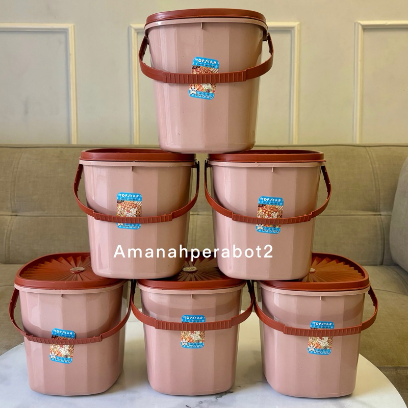 Toples Besek Hajatan 2.5 liter Toples Hampers Toples Gagang Toples Kue