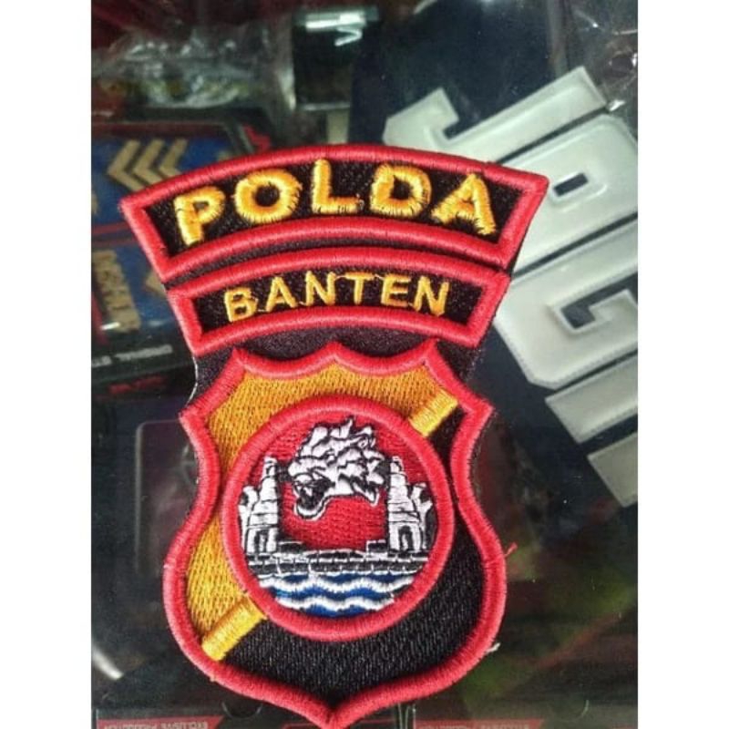 Bordiran Polda Banten timbul, bordir bet POLDA BANTEN