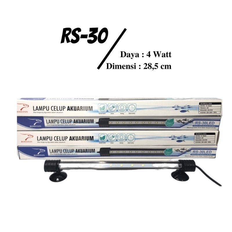 Lampu celup aquarium Led 30cm