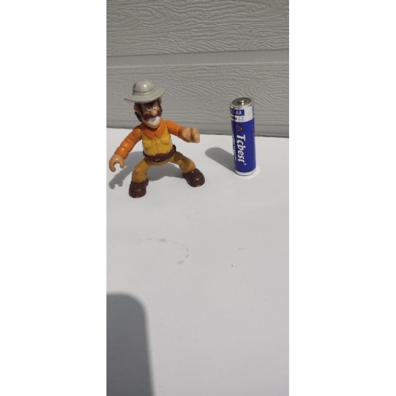Mainan Action Figure koboi bahan karet padat