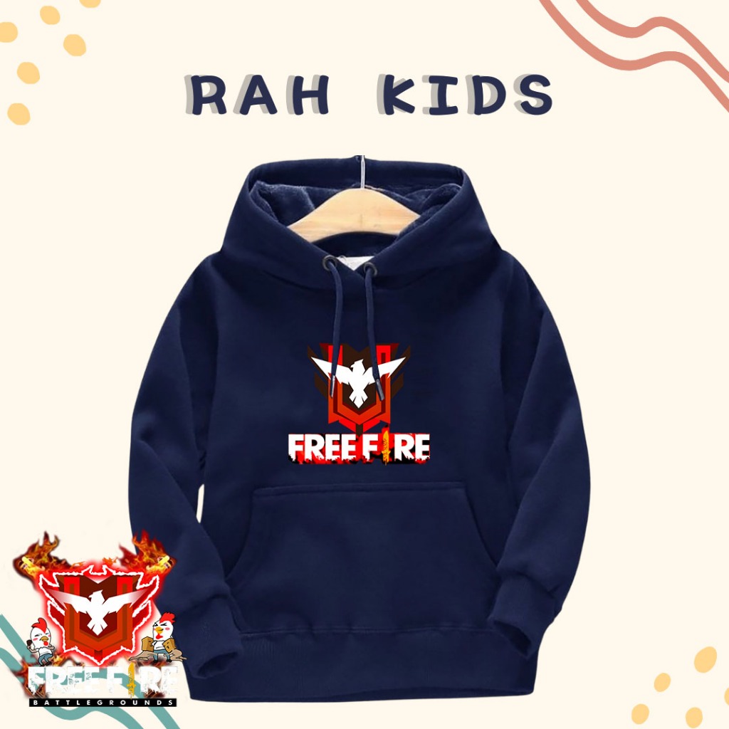 Termurah Jaket Hoodie Anak Laki Laki Perempuan Ff /Sweater Anak Umur 2 3 4 5 6 7 8 9 10 11 12