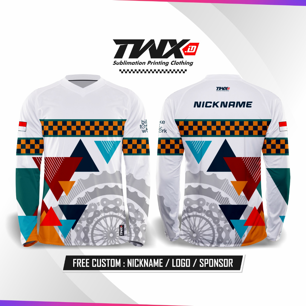 Kaos Jersey Sepeda Custom Full Printing