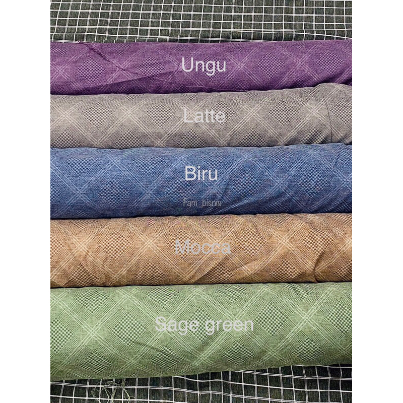 kain katun madinah motif / baju koko / baju muslim / gamis / jubah