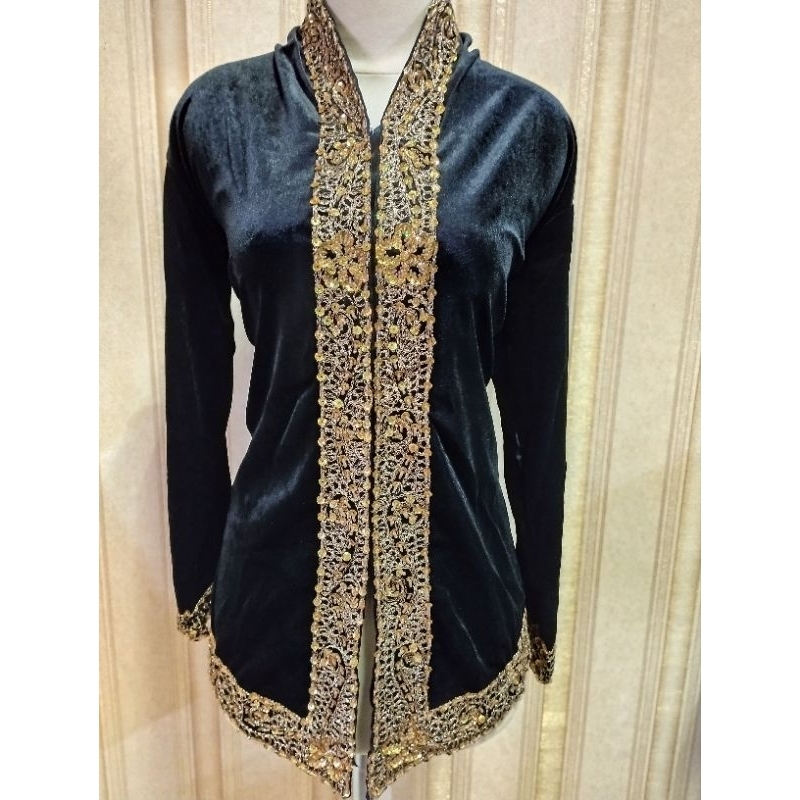 Atasan Kebaya Kartini Bludru Payet Dewasa
