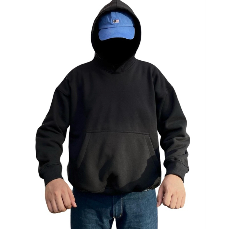 BOXY HOODIE OVERSIZE POLOS - 100% FLEECE COTTON 330GSM