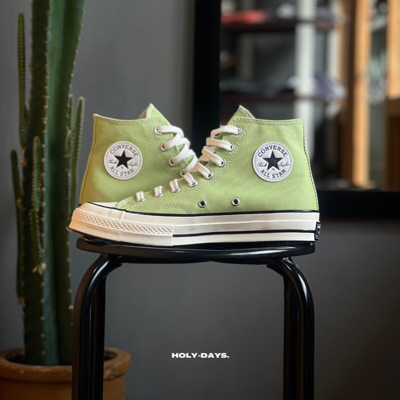 Sepatu Converse Chuck 70 Hi Vitality Green Egret Black Original Resmi