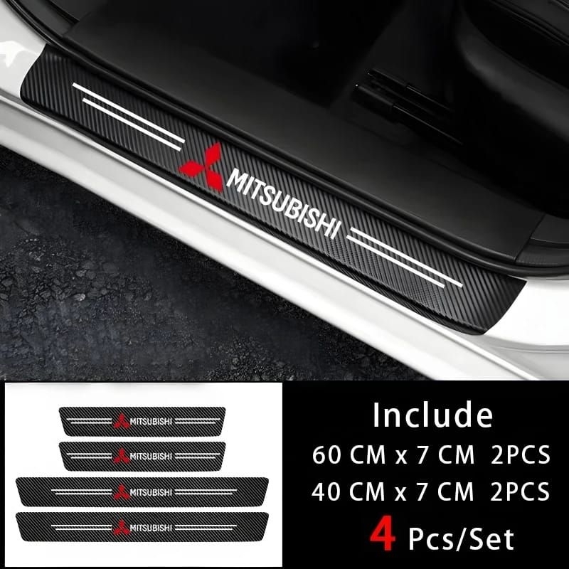 4PCS Sticker pijakan kaki untuk mobil Mitsubishi Xpander Pajero All mitsubishi