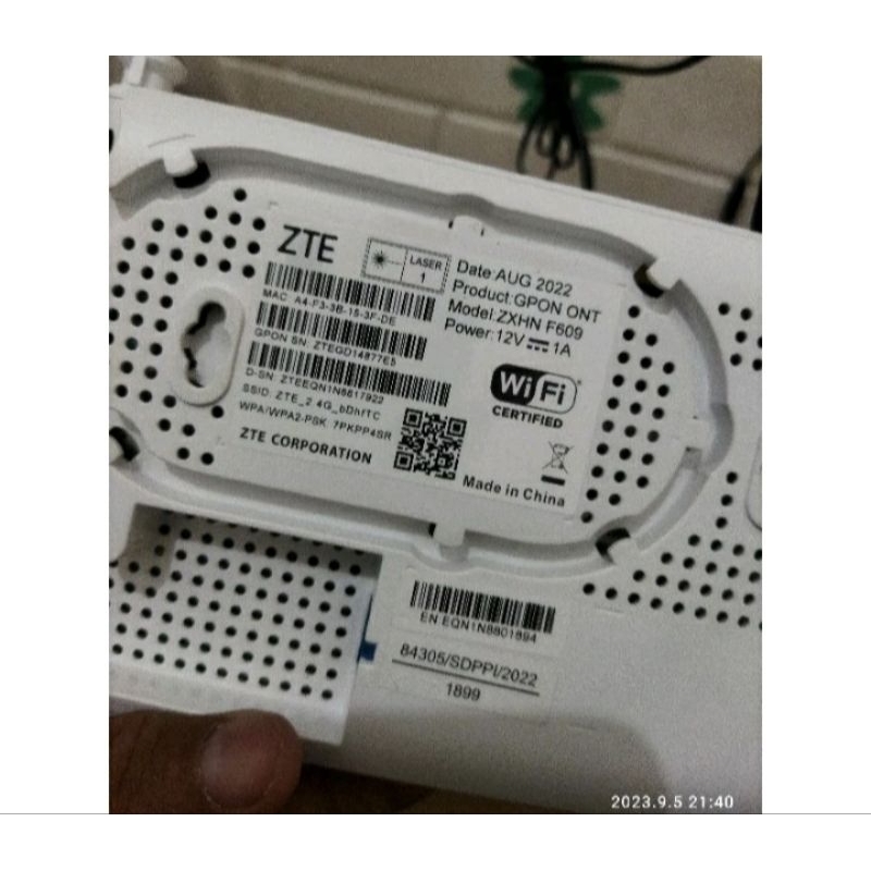 modem zte f609 terbaru atau v3