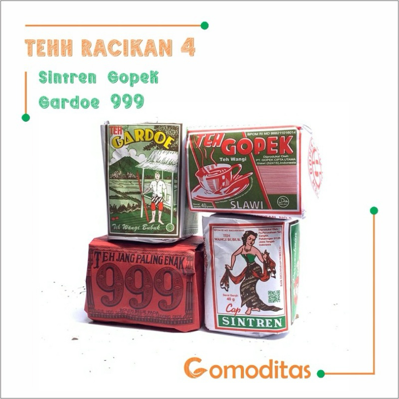 

Paket teh solo 4 macam teh tubruk racikan angkringan