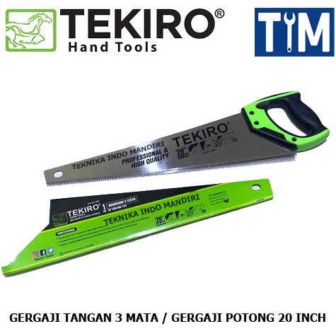 Gnt TEKIRO Gergaji Tangan 3 Mata  Gergaji Potong