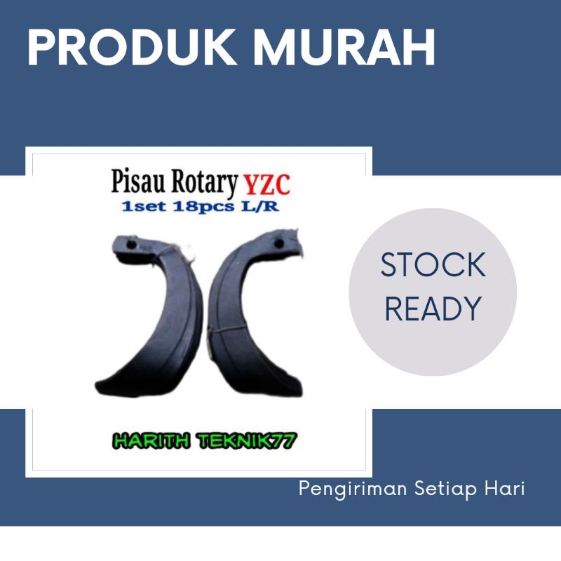 Pisau Rotary YZC traktor bajak Yanmar 1set 18pcs L/R