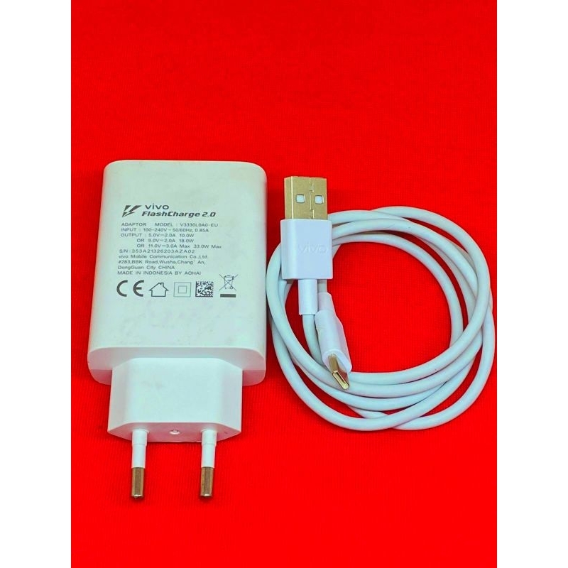 Charger Vivo 33Wat V20,V21,X50pro original second cabutan hp