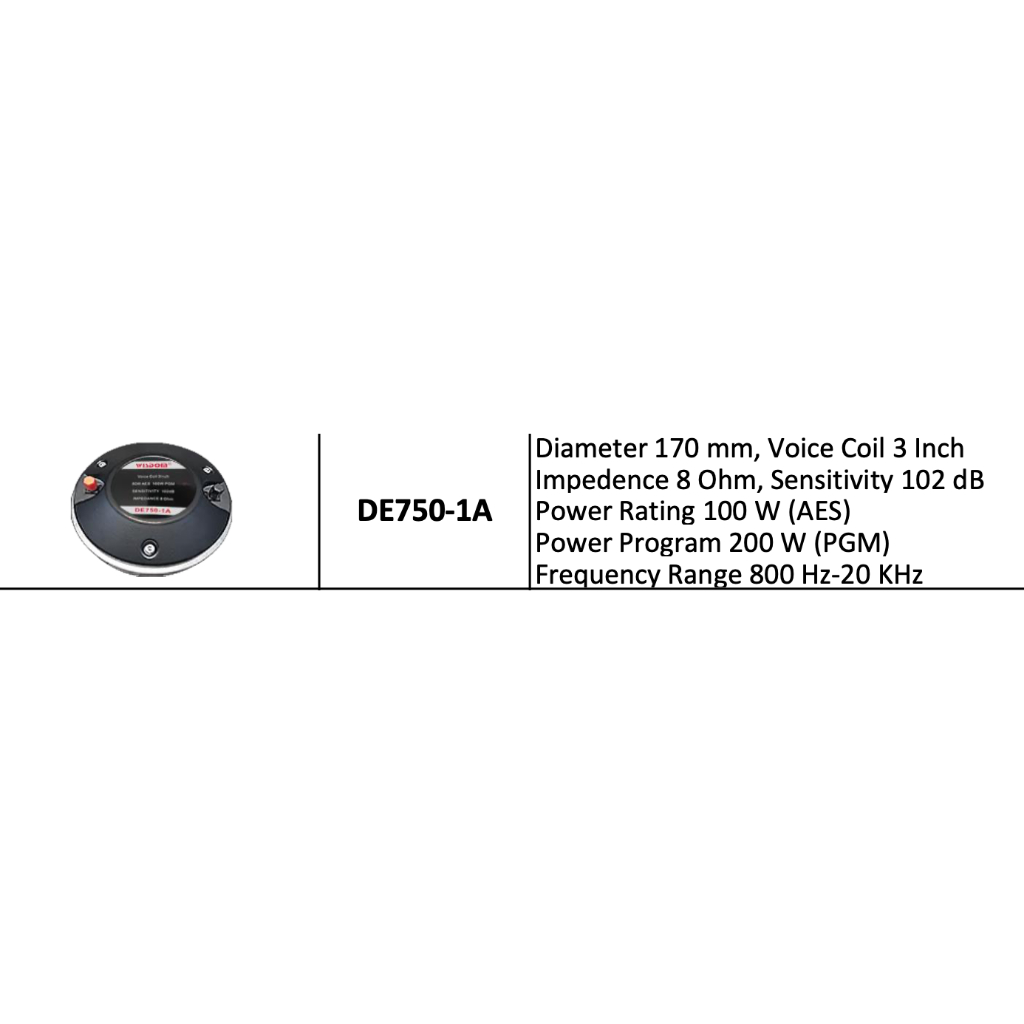 DRIVER TWEETER WISDOM DE750 – 1A / DE 750-1A / DE750-1A