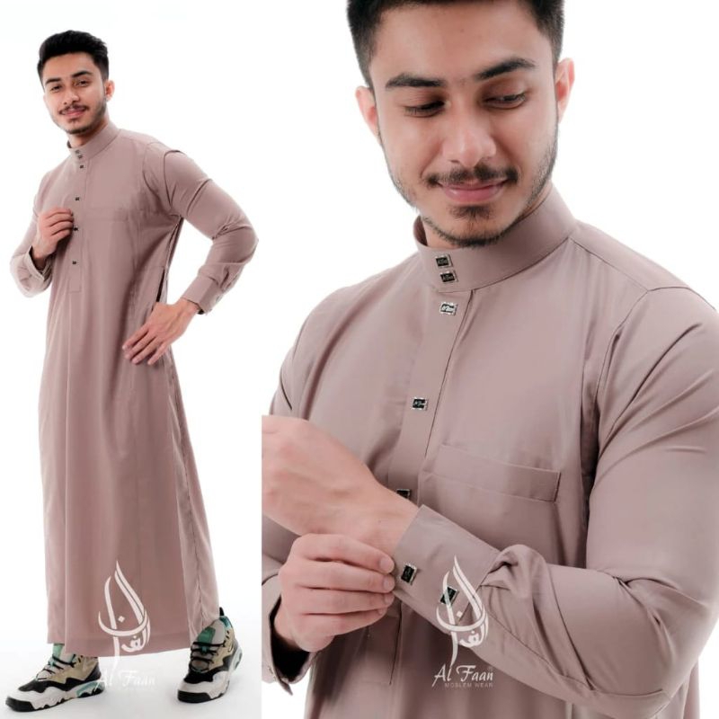 jubah gamis pria slimfit al-faan