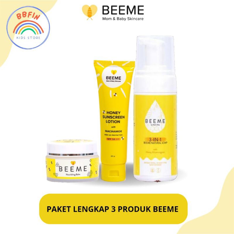 Paket Hemat / Beeme Balm + Beeme Soap + Beeme Sunscreen