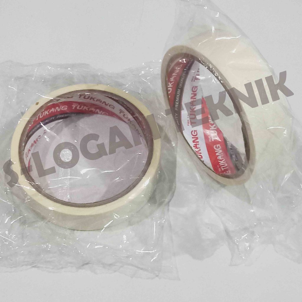 

Isolasi Lakban Plakban Kertas PAK TUKANG, TAIYO, DAIMARU Masking Tape 24mm 10m 1 inch - 1 pcs