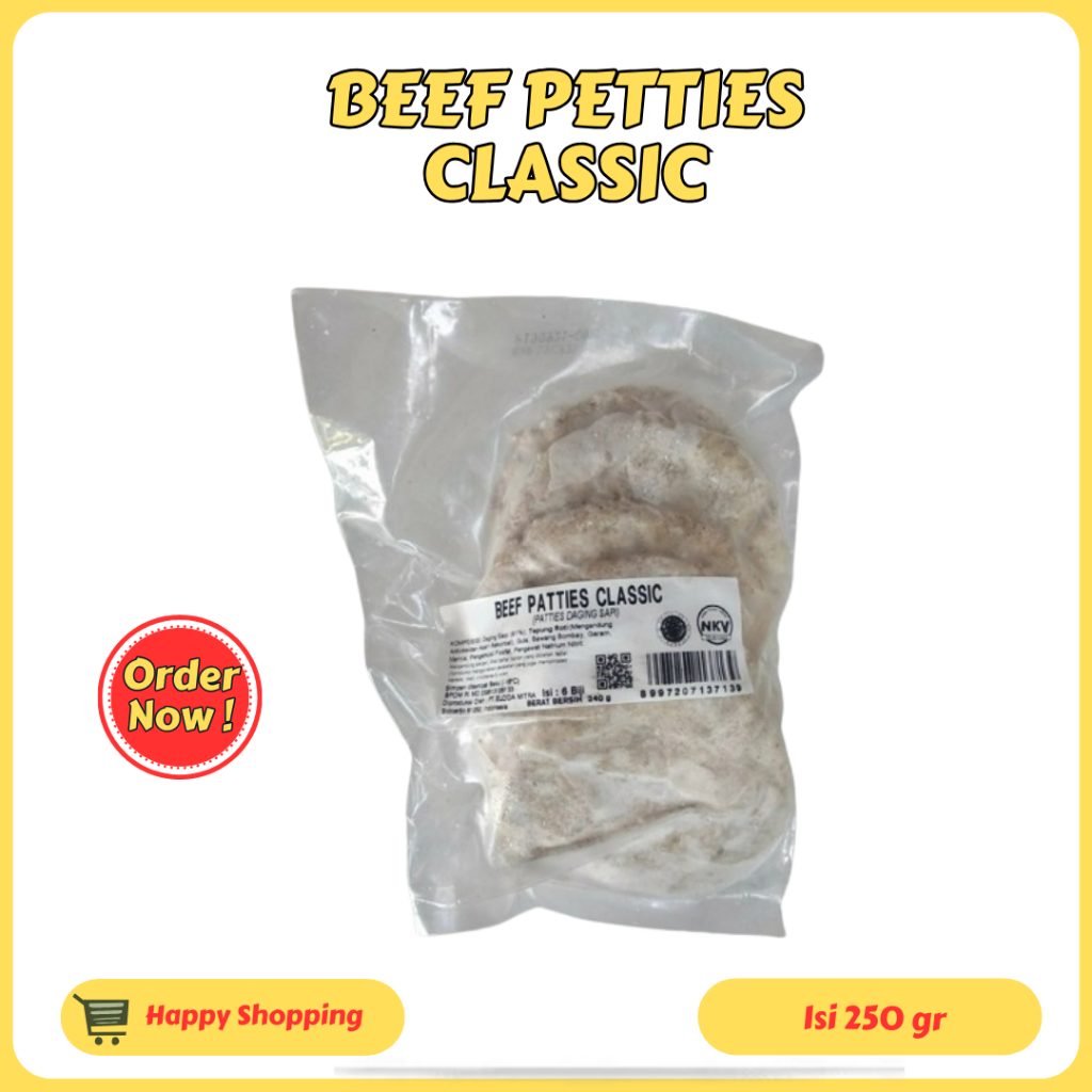 

beef petties classic 250gr