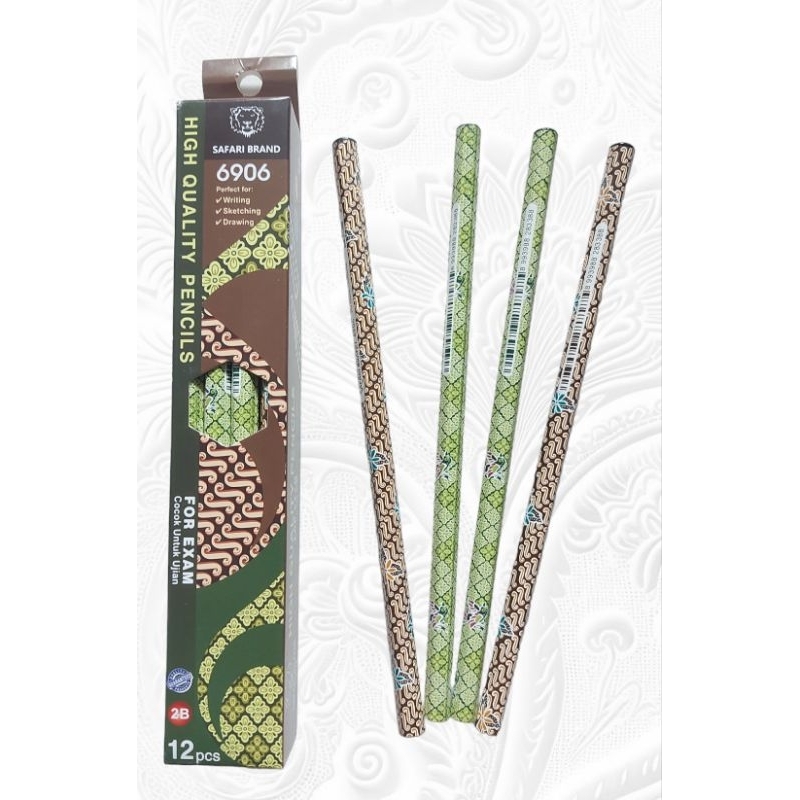 

Pencil Sketching / Drawing 12pcs|| Pensil 2B Batik Indonesia Premium