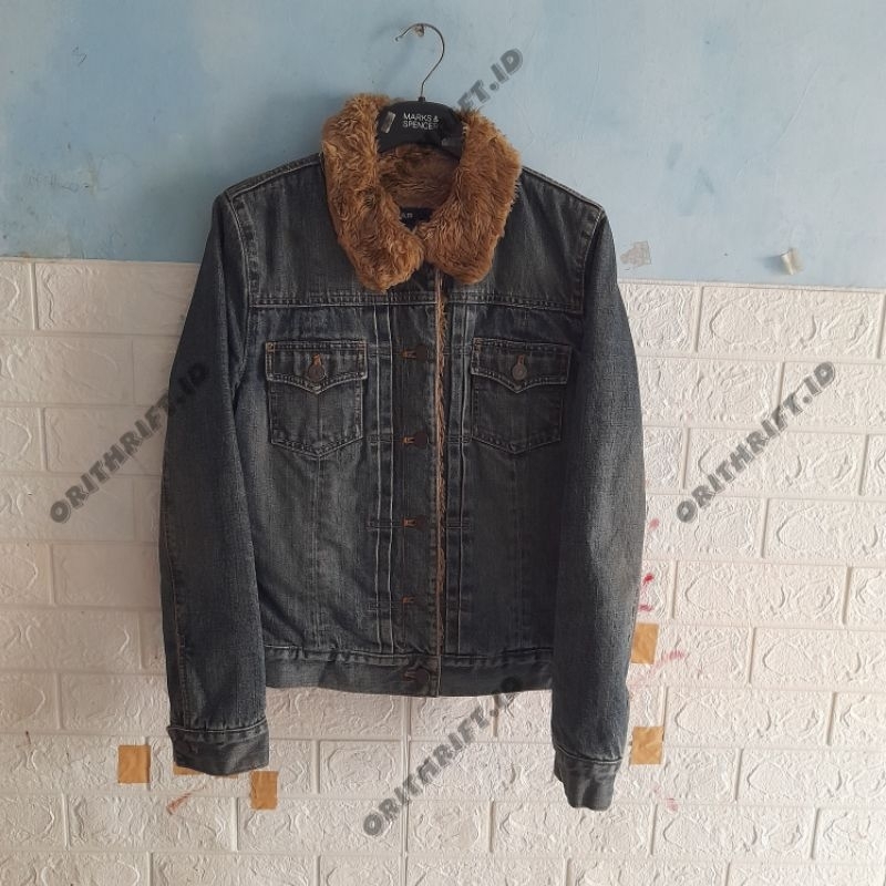 gap denim jacket sherpa