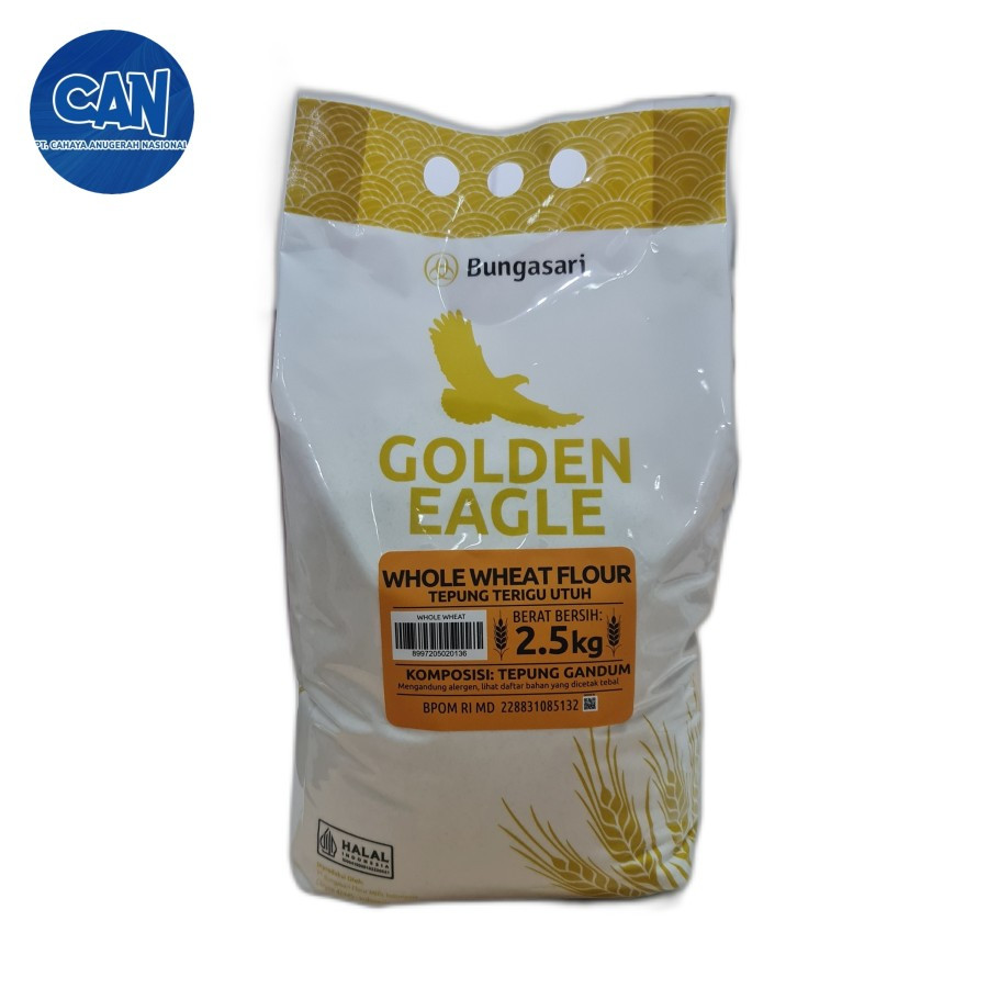 

Whole wheat flour Golden eagle 2.5Kg Tepung Gandum