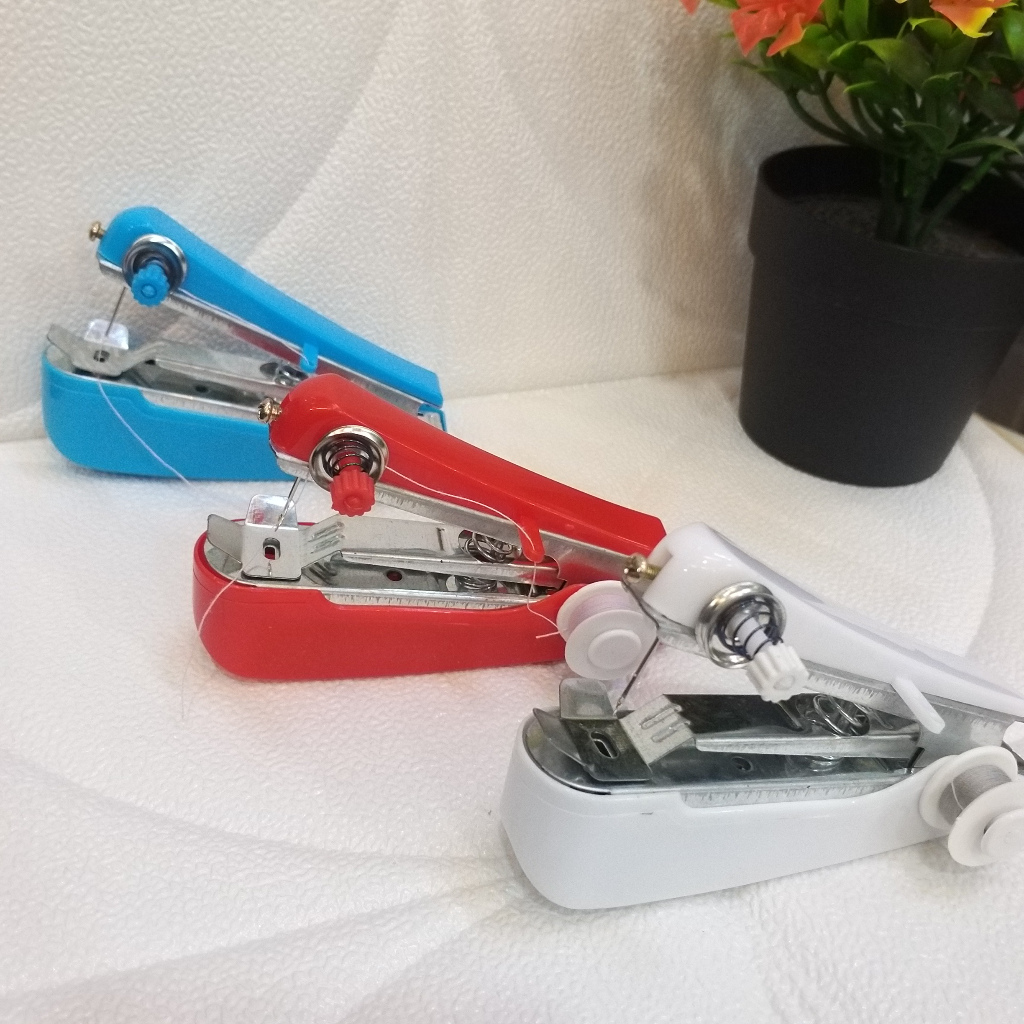 Mesin jahit tangan mini staples portable mesin jahit mini