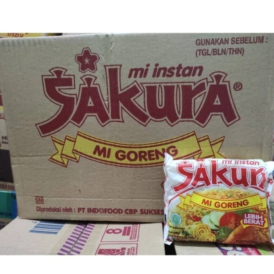 

Indofood Mie Instan Goreng Sakura 1 Dus isi 40 pcs