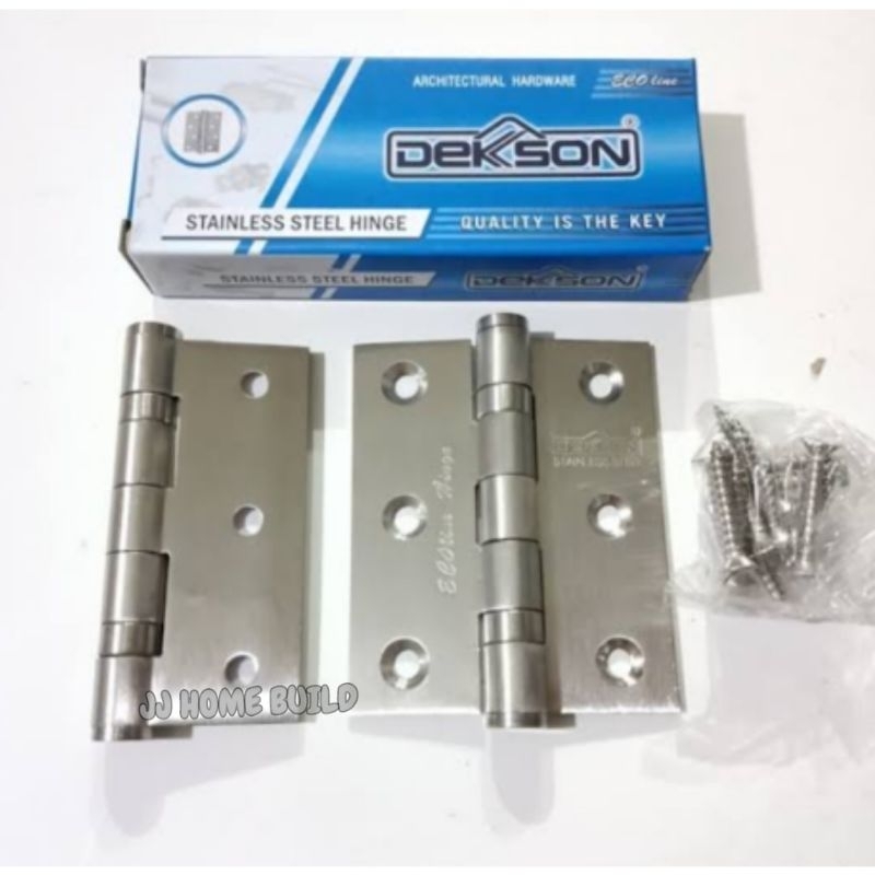 Engsel Dekson 3"x2,5x2mmx2BB Stainless Ecoline/Engsel Jendela 3" inch Dekson