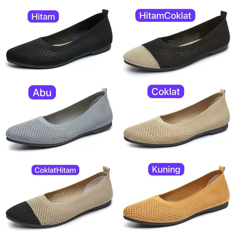 READY FlatShoes / Sepatu Rajut Wanita