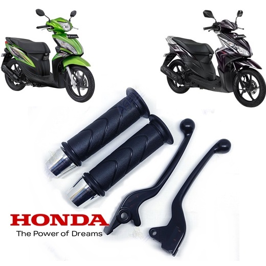 Paket Handle / Handel Rem Spacy karbu Vario 110 Techno Plus Karet Grip Slongsong Grip dan Jalu stang