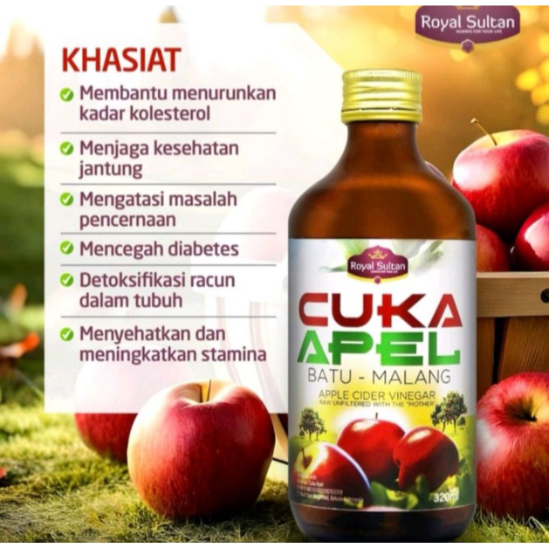 

Cuka Apel royol sultan 320gr