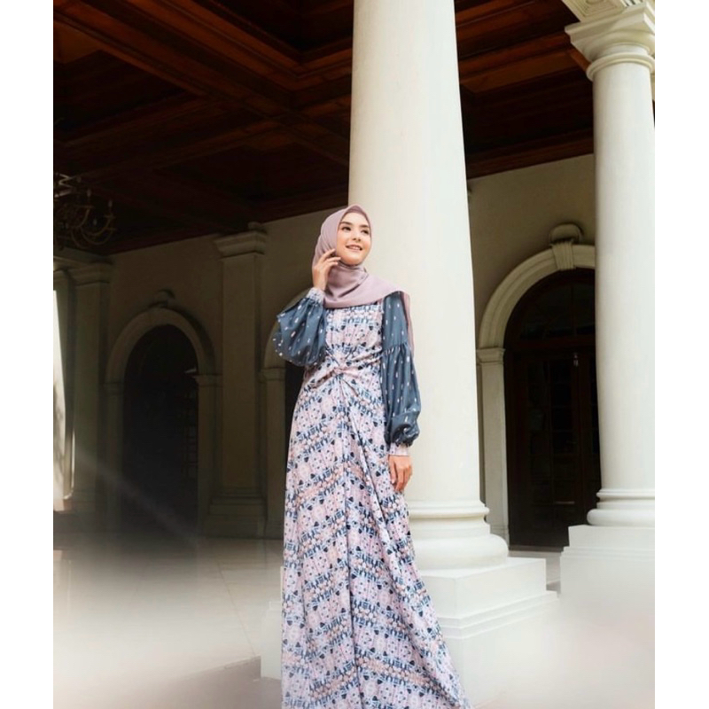 (PRELOVED) dress  by vanilla hijab tie dye series