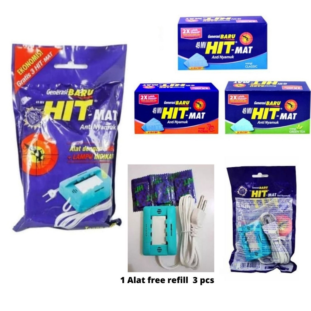 Hit Mat Alat & Refill Anti Nyamuk Listrik / Obat Nyamuk Elektrik