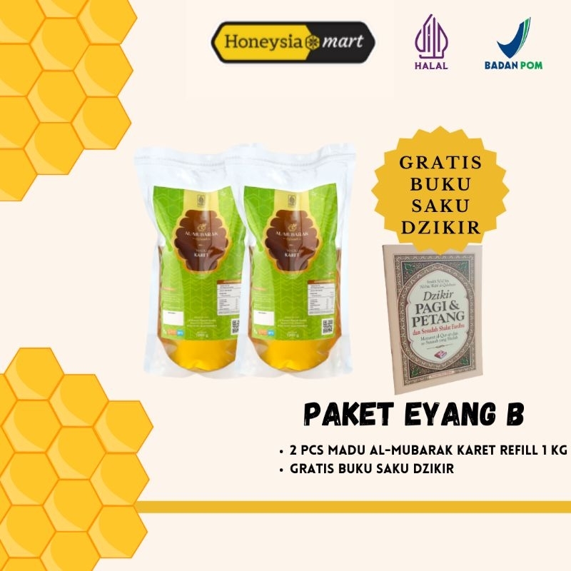

PAKET EYANG B Madu Al Mubarak 2 Pcs Hevea / Karet Reffil 1kg