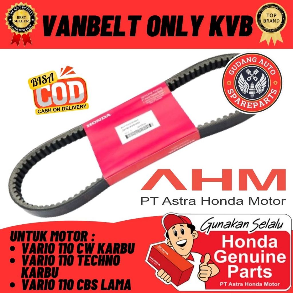 ORIGINAL AHM Vanbelt Vario 110 Karbu V belt Vario 110 Karbu Vanbelt Vario 110 Cbs Vanbelt Vario 110 