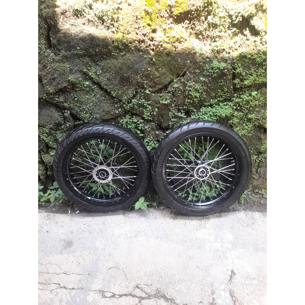 wheelset sumo dtracker ring 17 ban set supermoto klx 150 ukur 300 350 murah