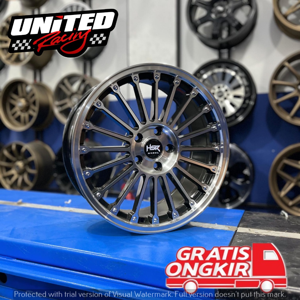 VELG SPORTY LOOK R17 HSR JJC TWOTONE RING 17 UNTUK MOBIL HRV XL7 APV PROTON PELEK JARI JARI